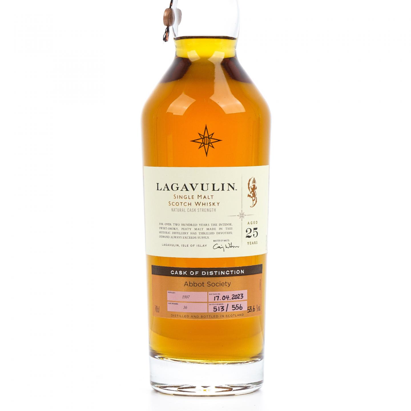 Lagavulin 乐加维林 25年 1997-2023 星星标 桶强 700ml