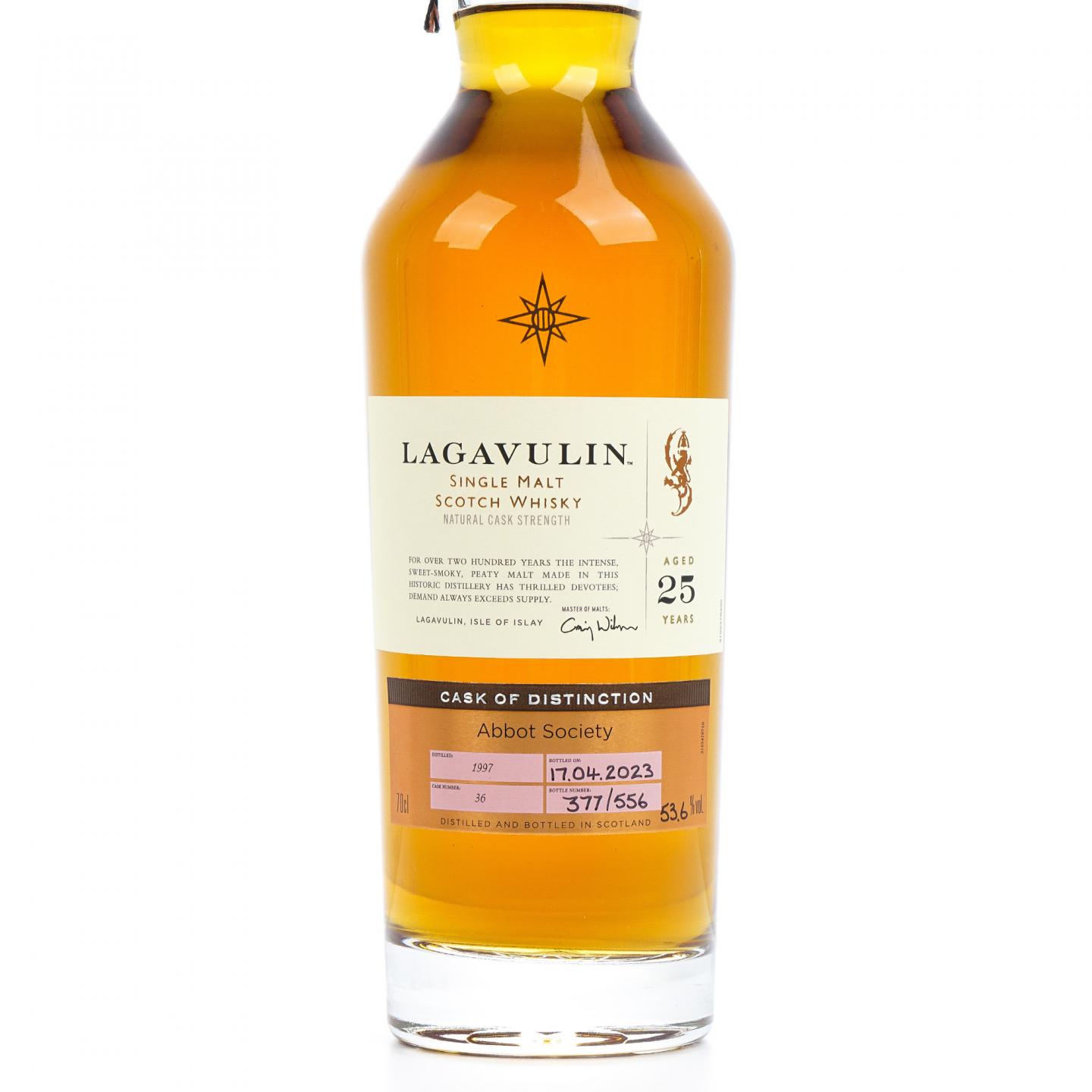 Lagavulin 乐加维林 25年 1997-2023 星星标 桶强 瓶码377