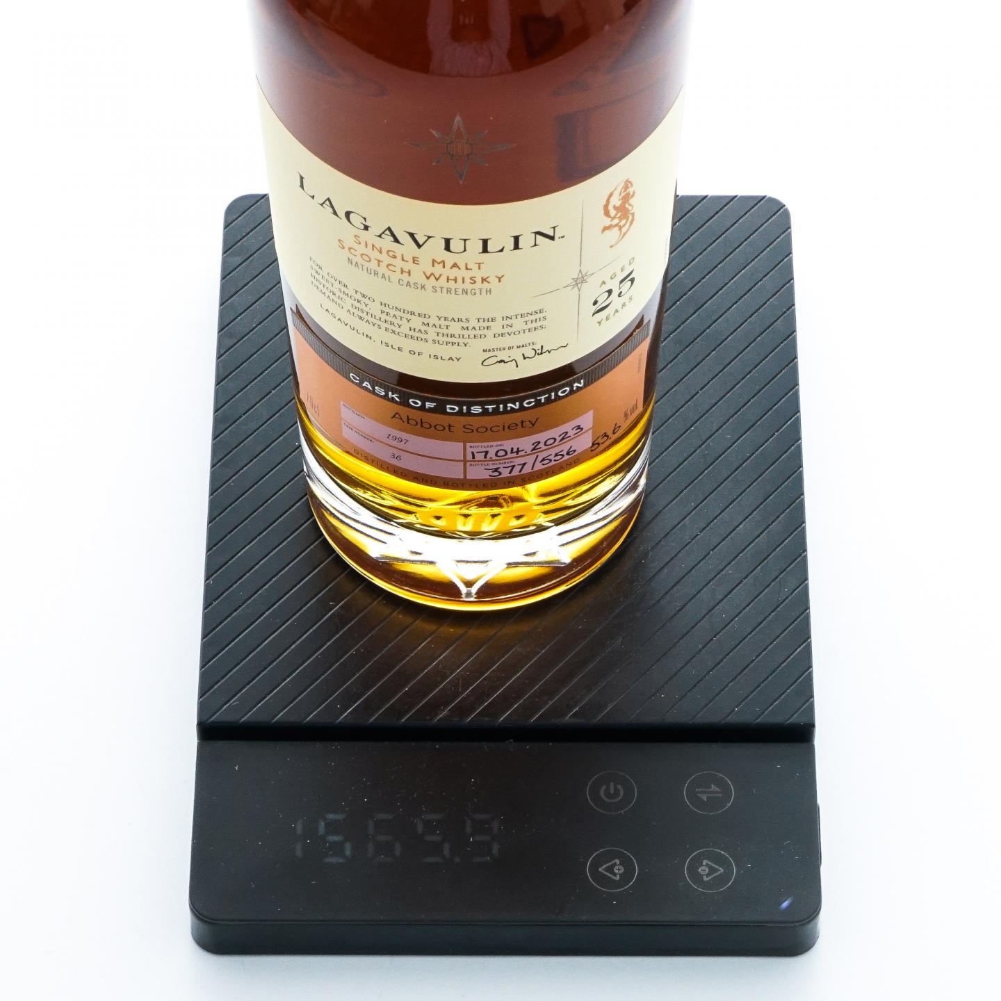 Lagavulin 乐加维林 25年 1997-2023 星星标 桶强 瓶码377