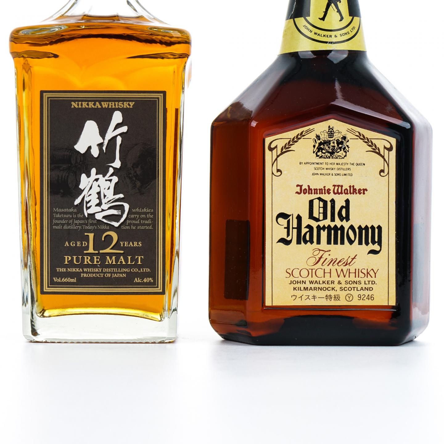 竹鹤 12年/尊尼获加 Old Harmony 特级 2瓶组