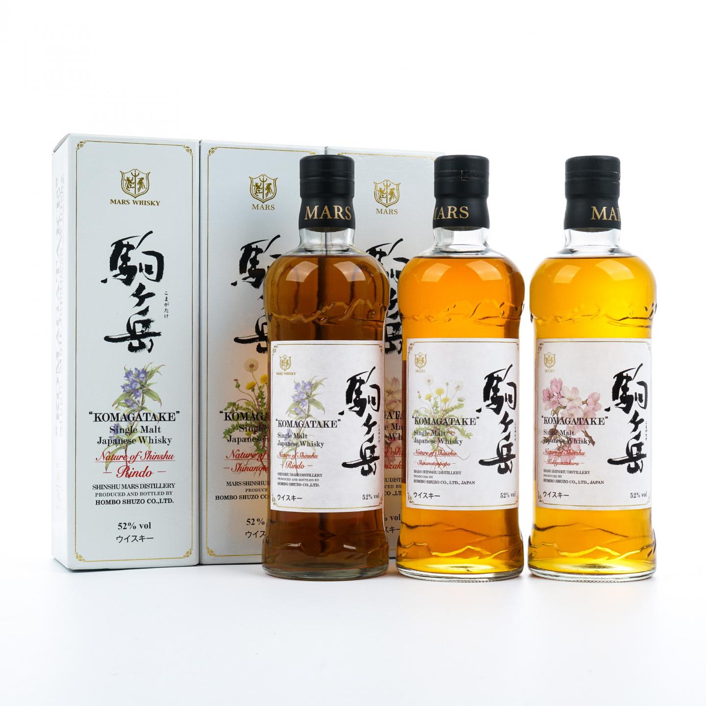 信州驹之岳 花卉系列 蒲公英/龙胆花/小彼岸樱 3瓶组