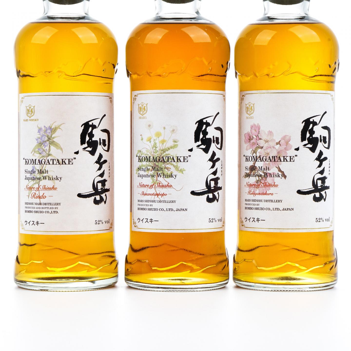 信州驹之岳 花卉系列 蒲公英/龙胆花/小彼岸樱 3瓶组