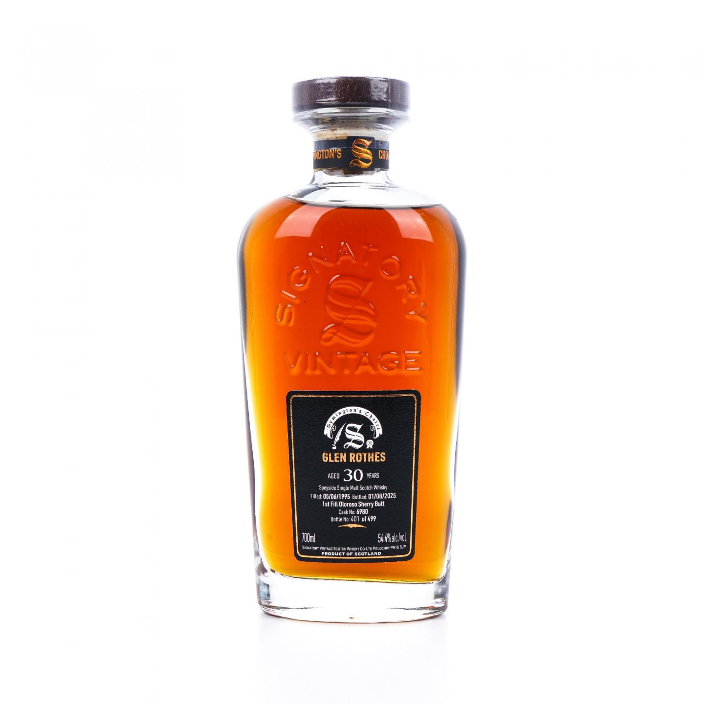 Glenrothes 格兰路思 30年 1995-2025 雪莉桶#6980 SV