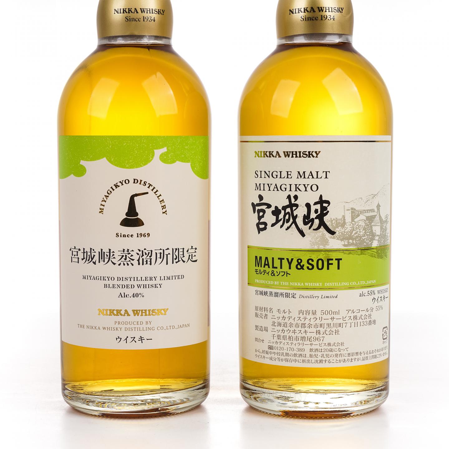 宫城峡蒸馏所限定Malty & Soft 单麦/调和 500ml 2支组