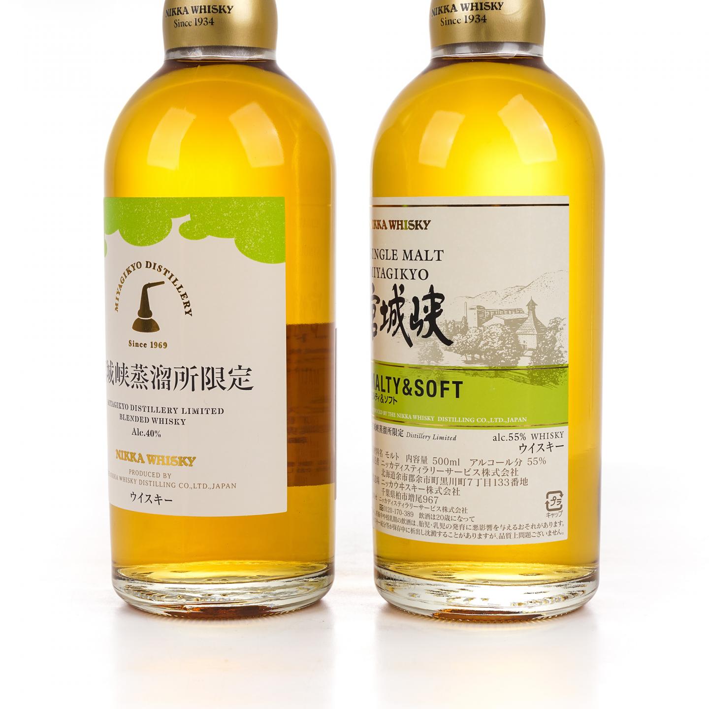 宫城峡蒸馏所限定Malty & Soft 单麦/调和 500ml 2支组