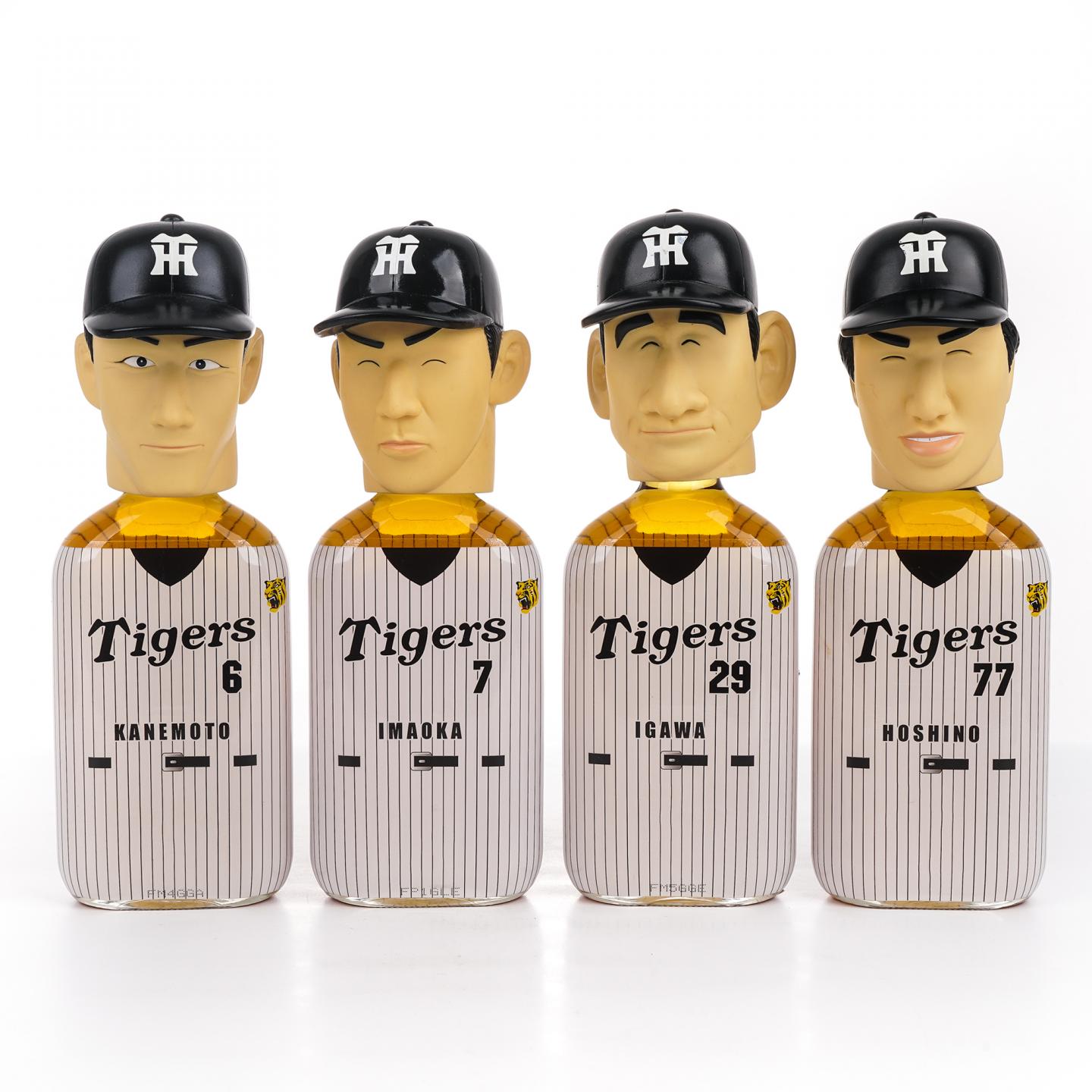 轻井泽 阪神虎队2003夺冠纪念 6/7/29/77号球员 4瓶组*360ml