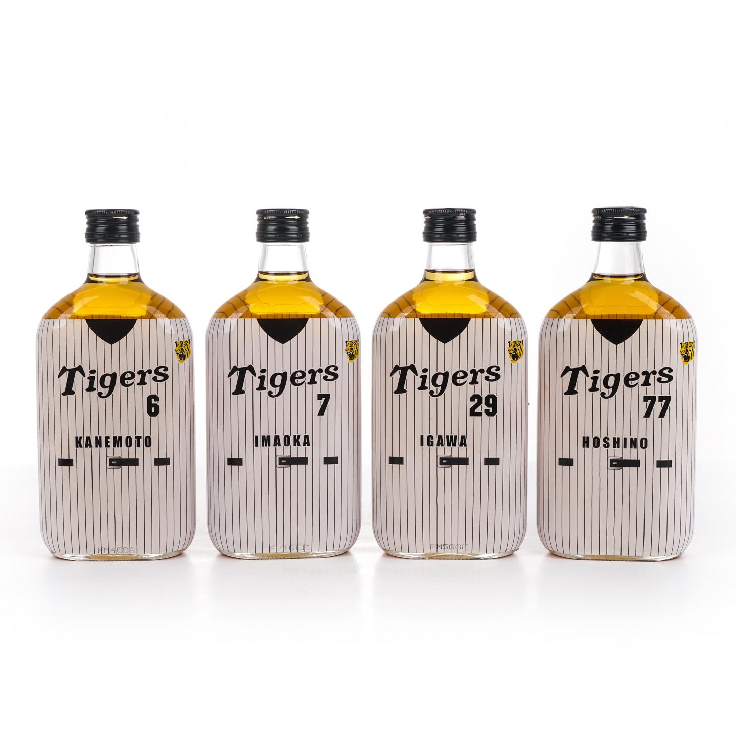 轻井泽 阪神虎队2003夺冠纪念 6/7/29/77号球员 4瓶组*360ml