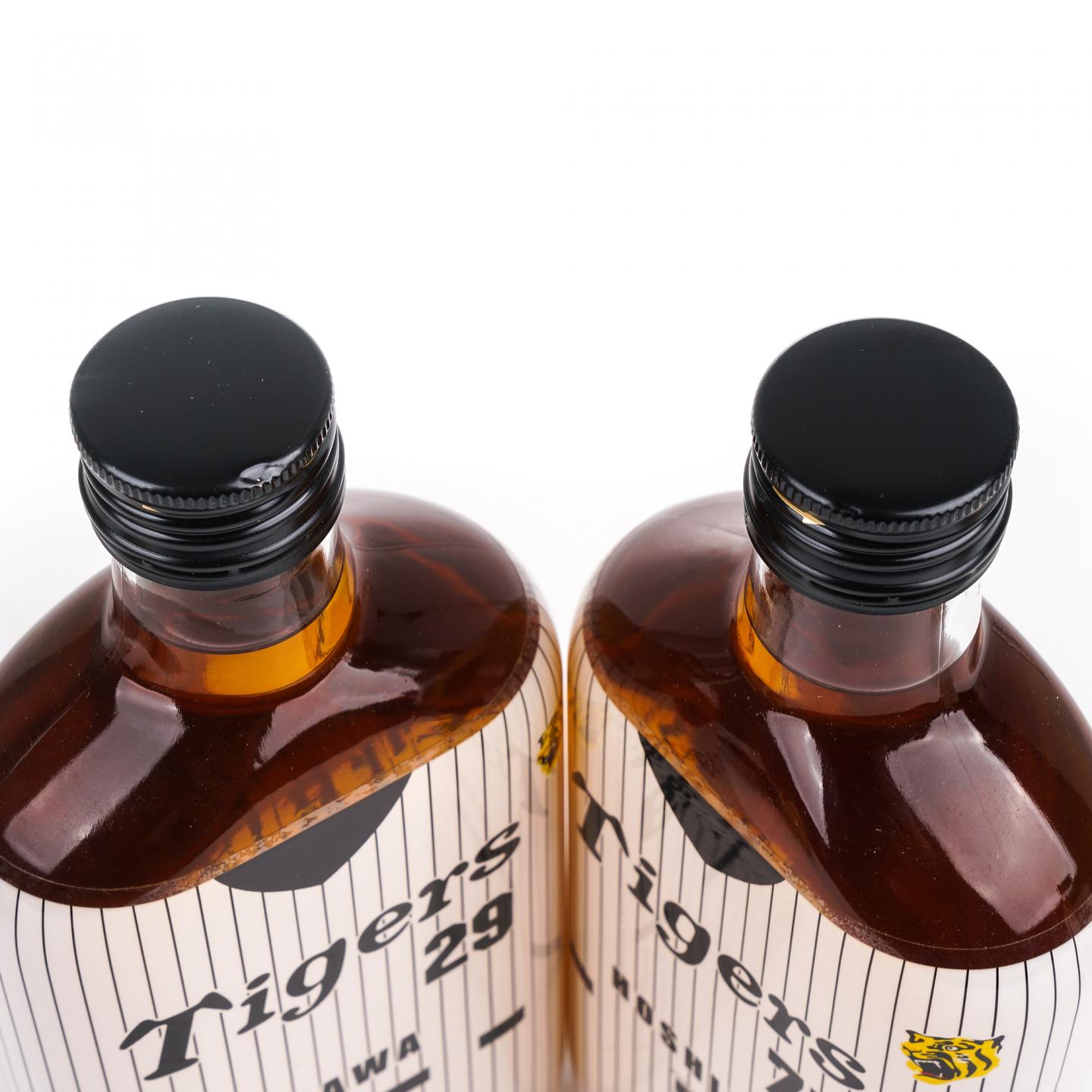 轻井泽 阪神虎队2003夺冠纪念 6/7/29/77号球员 4瓶组*360ml