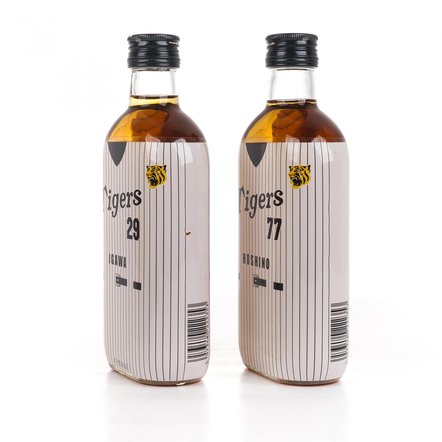 轻井泽 阪神虎队2003夺冠纪念 6/7/29/77号球员 4瓶组*360ml