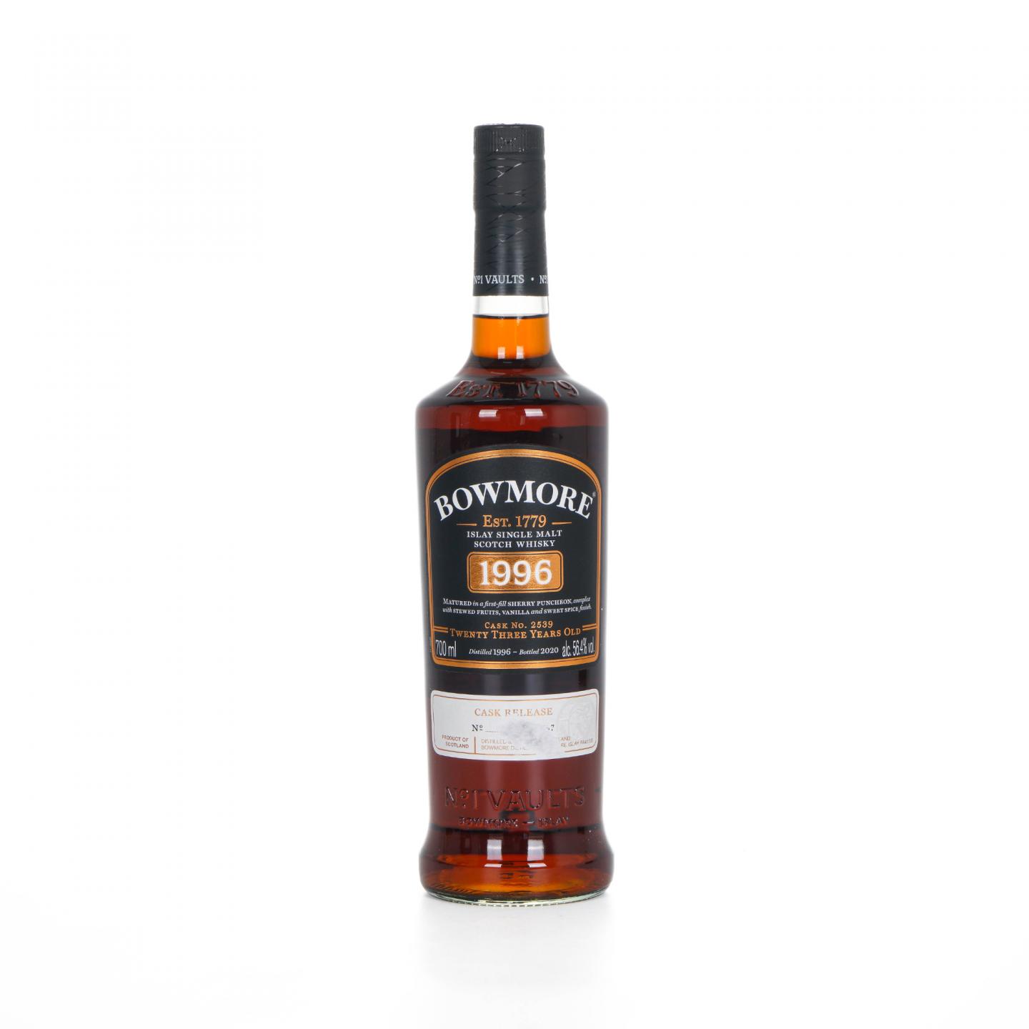 Bowmore 波摩 23年 1996-2020 初填雪莉桶#2539 700ml