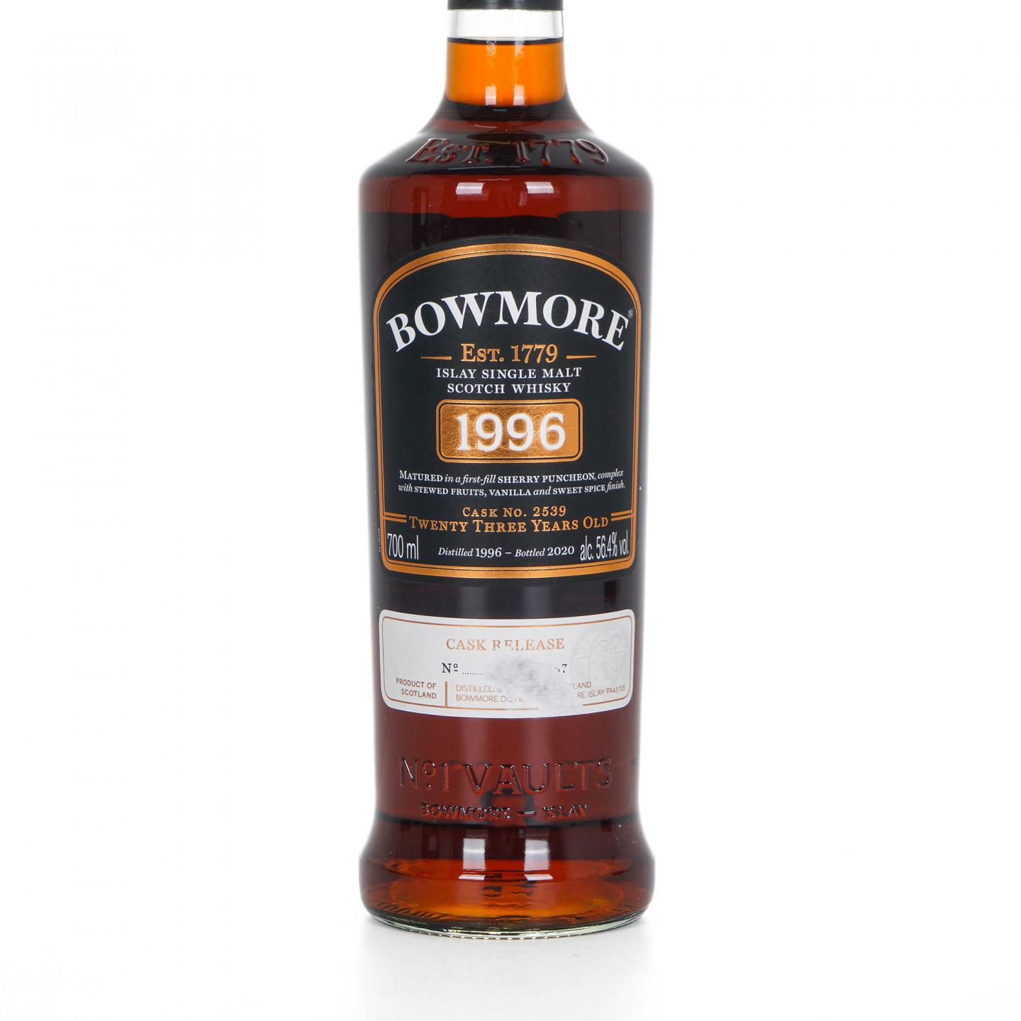 Bowmore 波摩 23年 1996-2020 初填雪莉桶#2539 700ml
