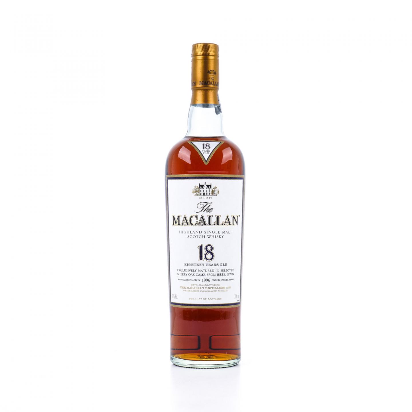 Macallan 麦卡伦 18年 1996 雪莉桶