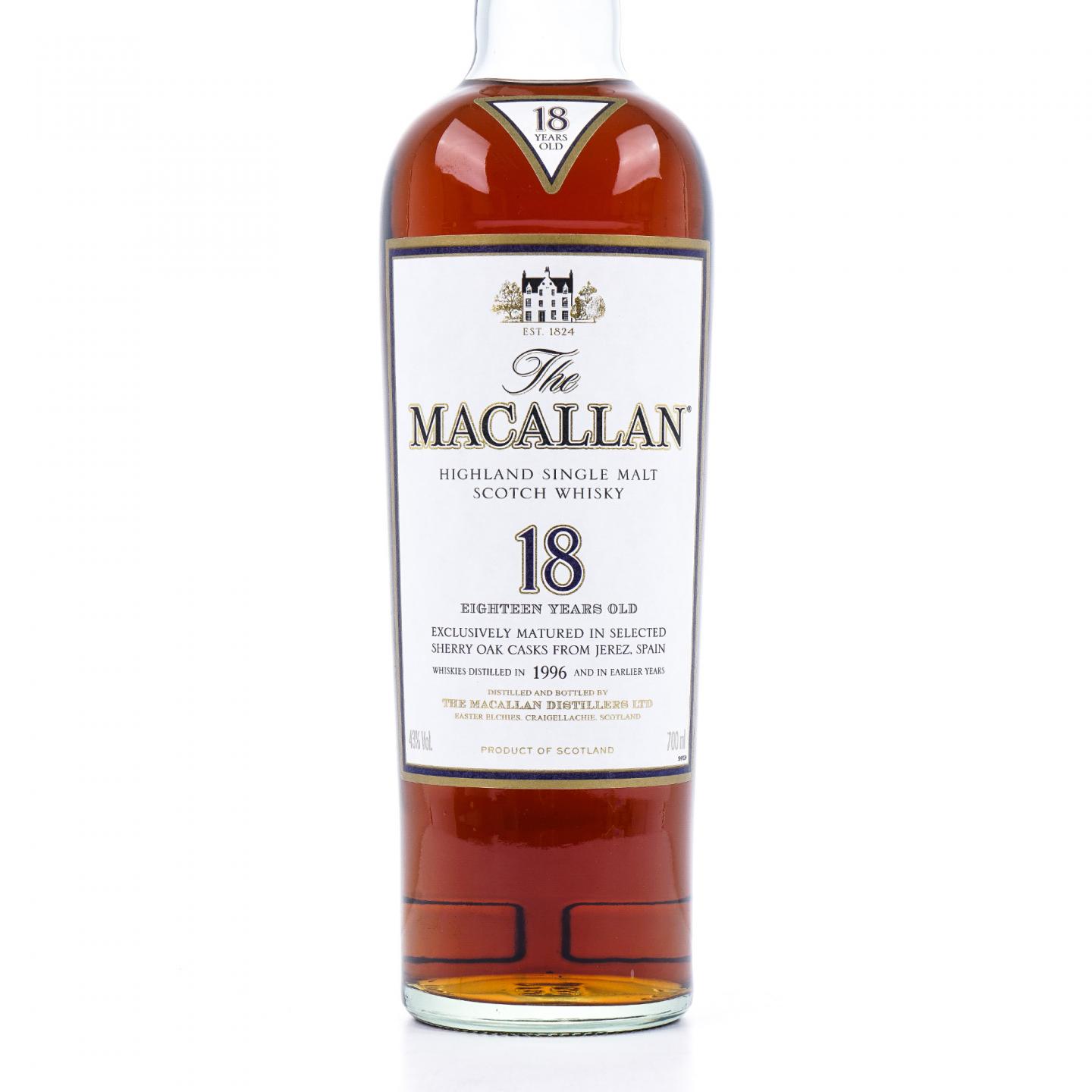 Macallan 麦卡伦 18年 1996 雪莉桶