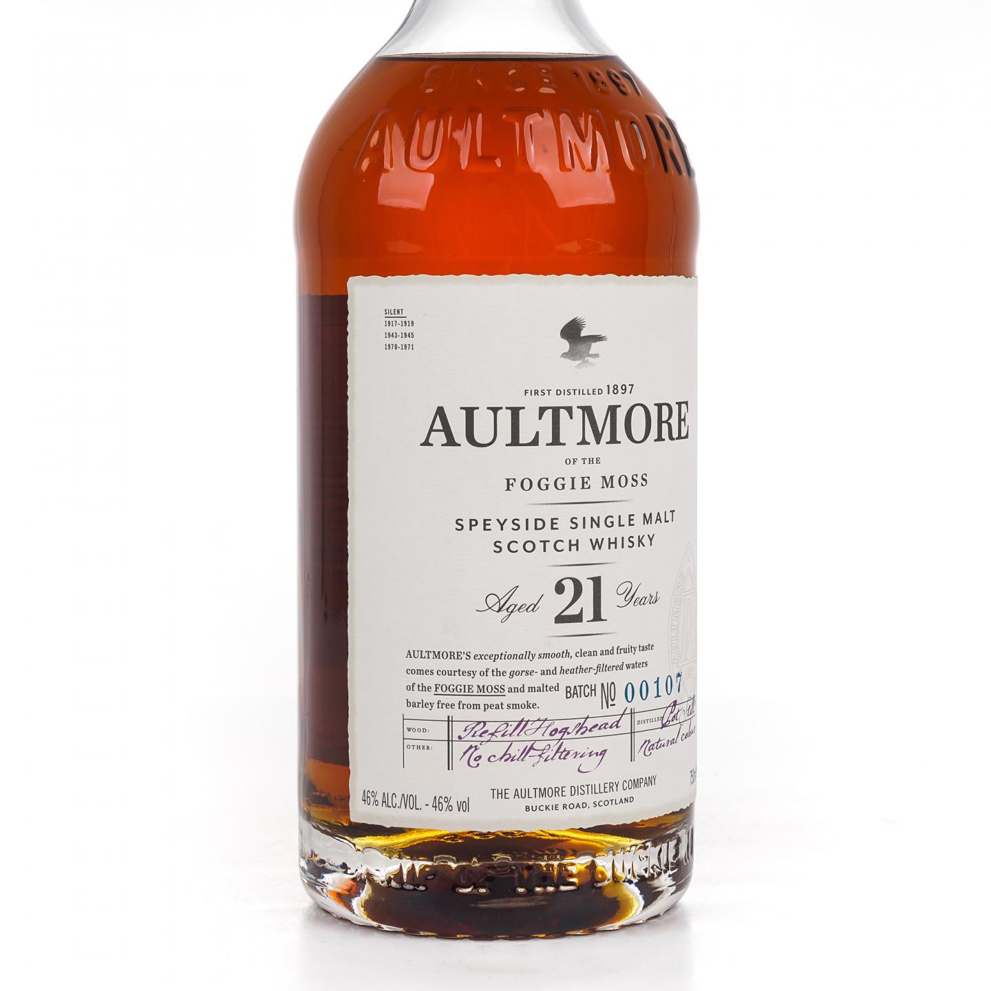 Aultmore 欧摩 21年 Foggie Moss 批次00107 750ml