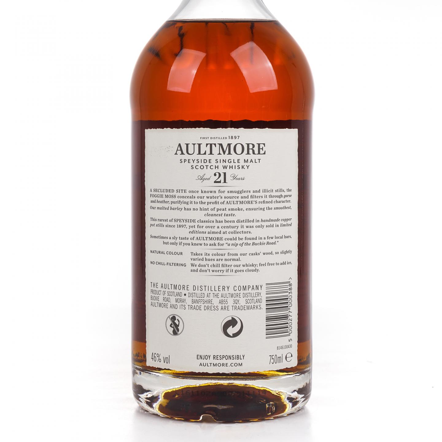 Aultmore 欧摩 21年 Foggie Moss 批次00107 750ml