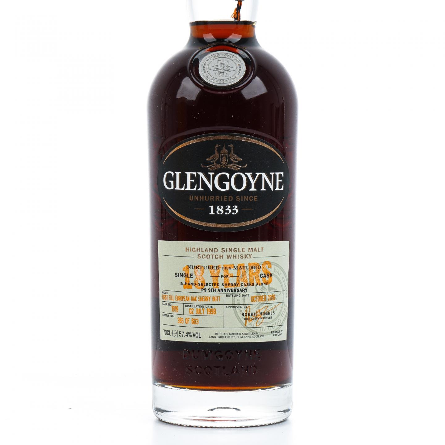 Glengoyne 格兰哥尼 18年 1998-2016 雪莉桶#1919