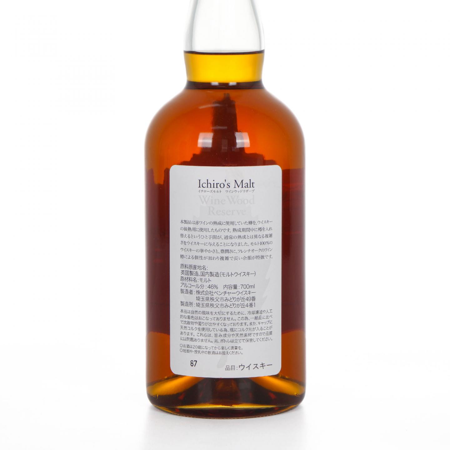 秩父 Ichiro's Malt 红叶 Wine Wood Reserve 非原盒