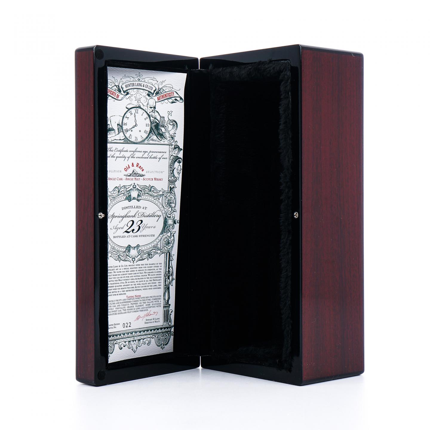 Springbank 云顶 23年 1995-2019 HL Old & Rare 单桶桶强