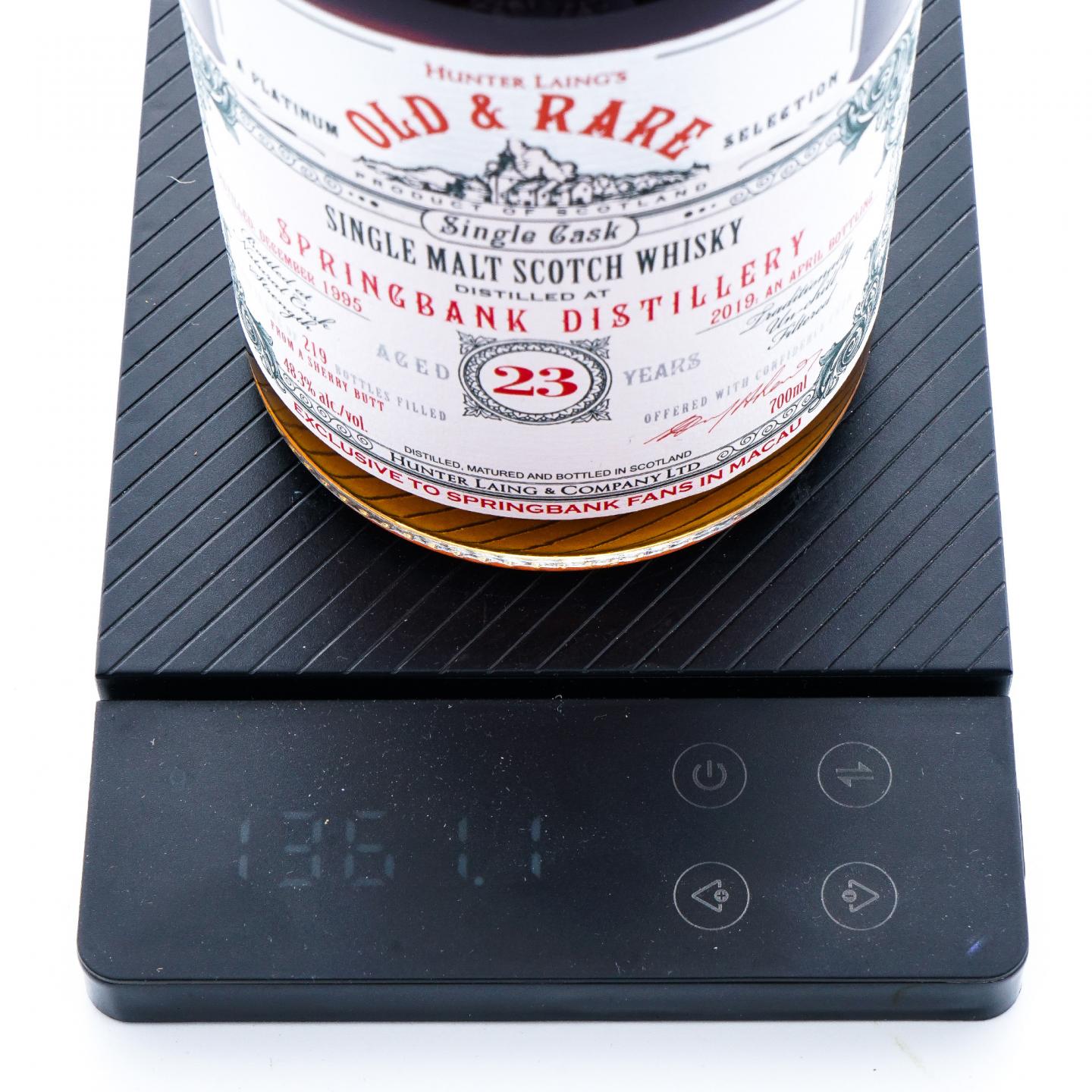 Springbank 云顶 23年 1995-2019 HL Old & Rare 单桶桶强