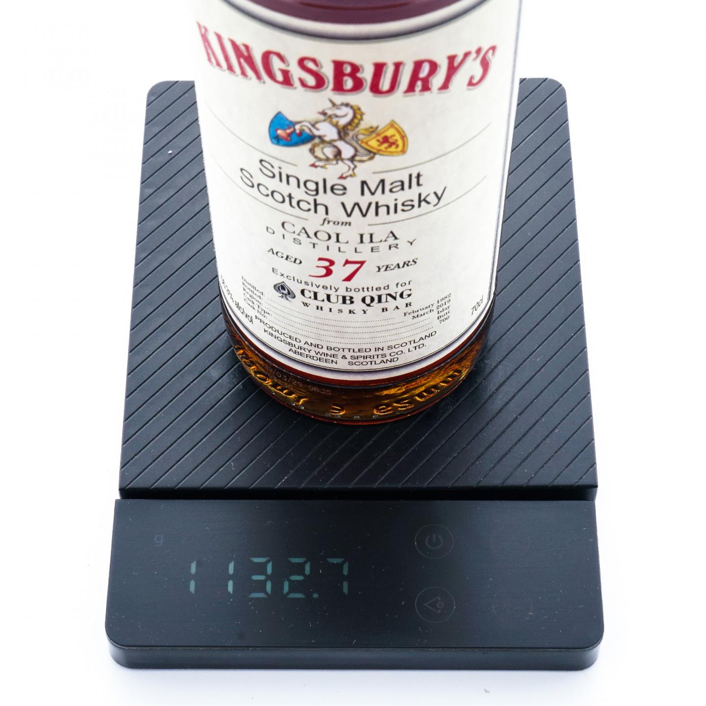 Caol Ila 卡尔里拉 37年 1982-2019 Kingsbury