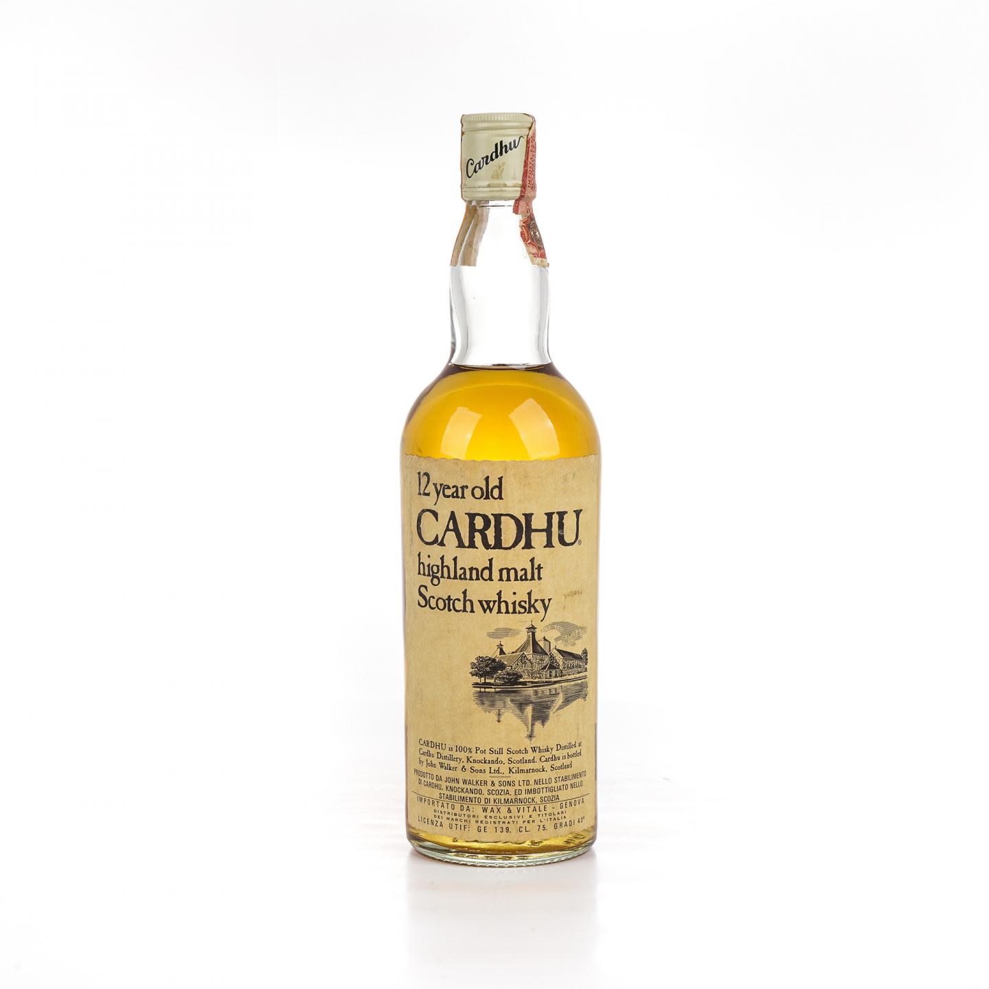 Cardhu 卡杜 12年 旧版 750ml