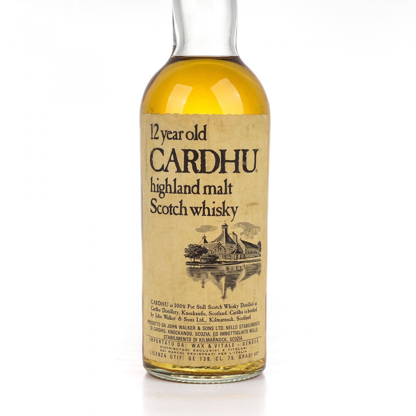 Cardhu 卡杜 12年 旧版 750ml