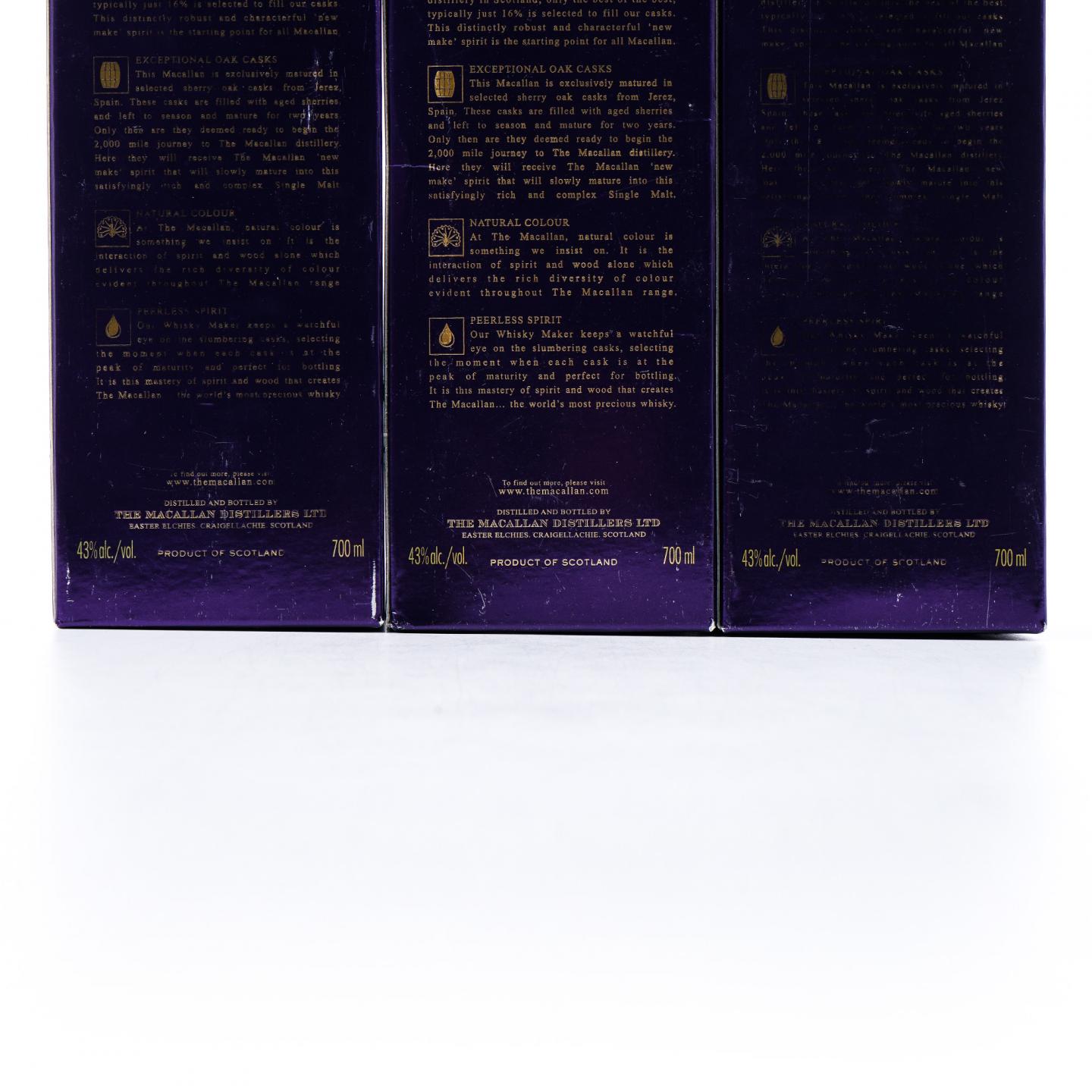 Macallan 麦卡伦 18年 2017 雪莉桶 3支组