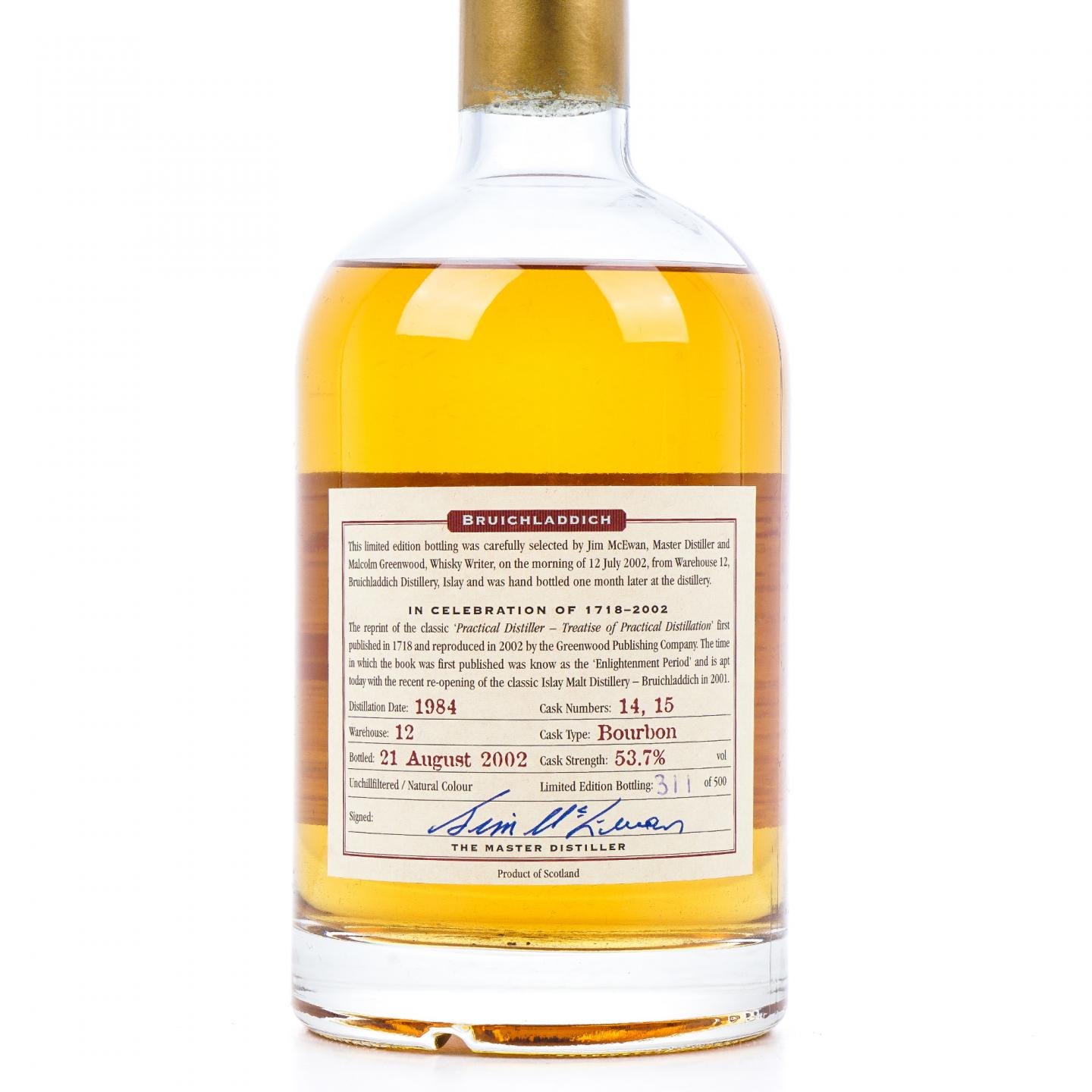 Bruichladdich 布赫拉迪 18年 1984-2002 Enlightenment