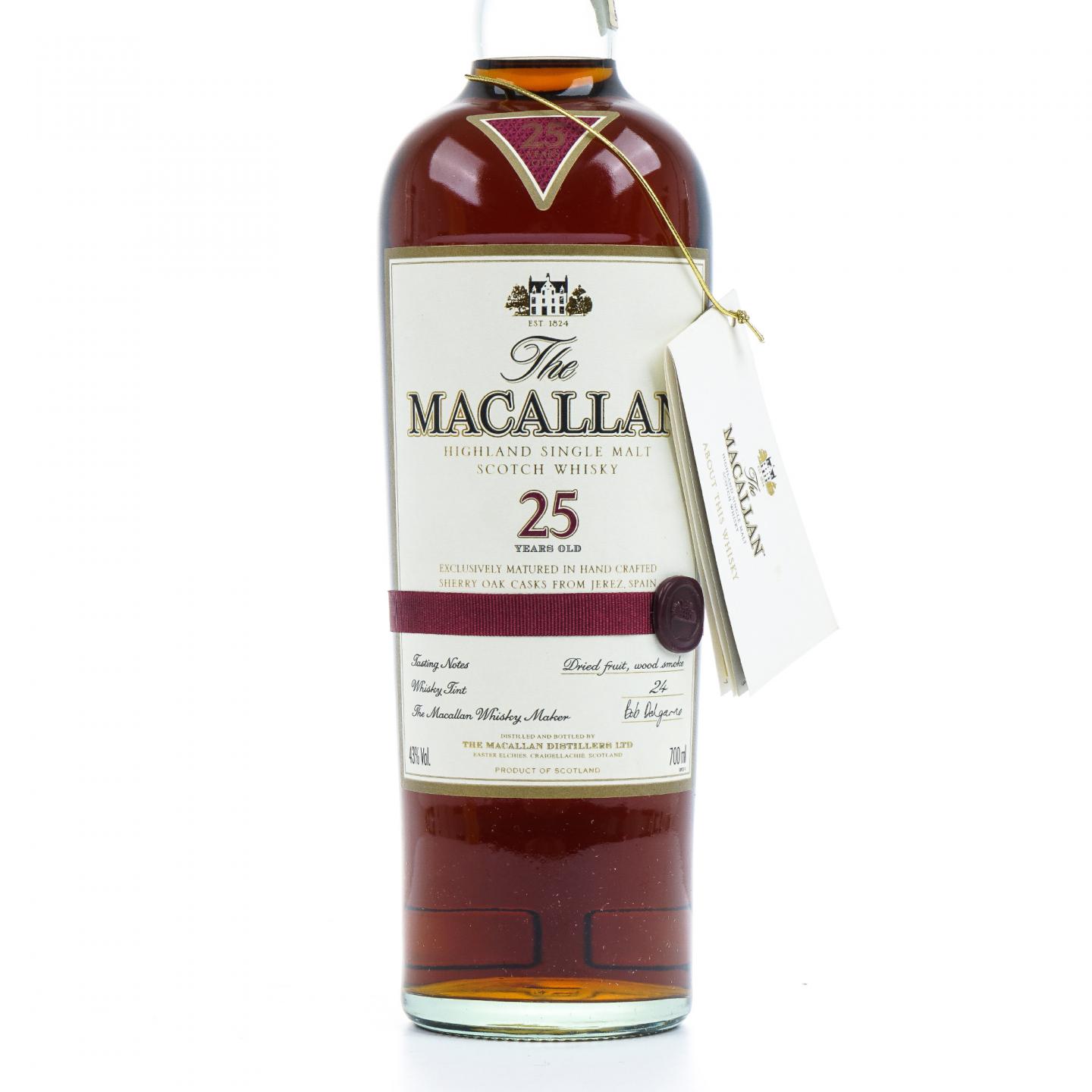 Macallan 麦卡伦 25年 2017 雪莉桶 红腰带 行货