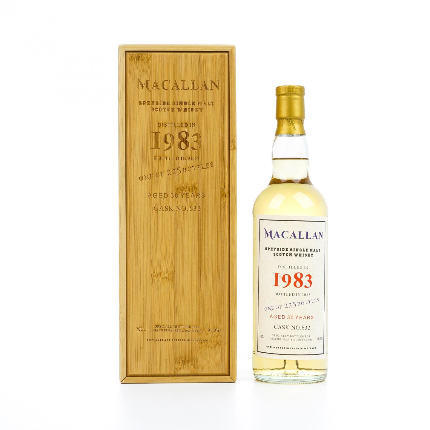 秘密斯佩塞 30年 1983-2013 Machrihanish高尔夫俱乐部 桶号#632 木盒