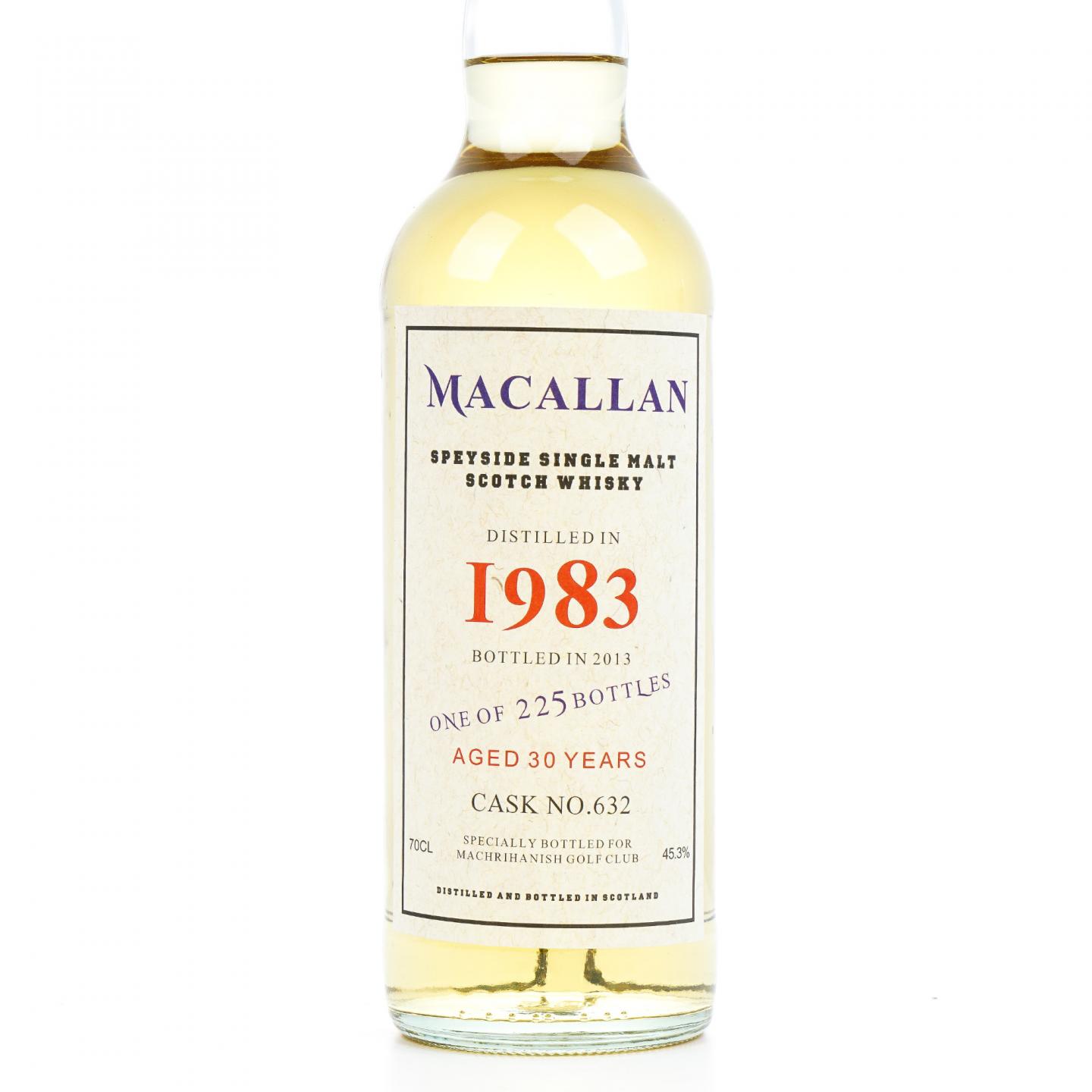 秘密斯佩塞 30年 1983-2013 Machrihanish高尔夫俱乐部 桶号#632 木盒