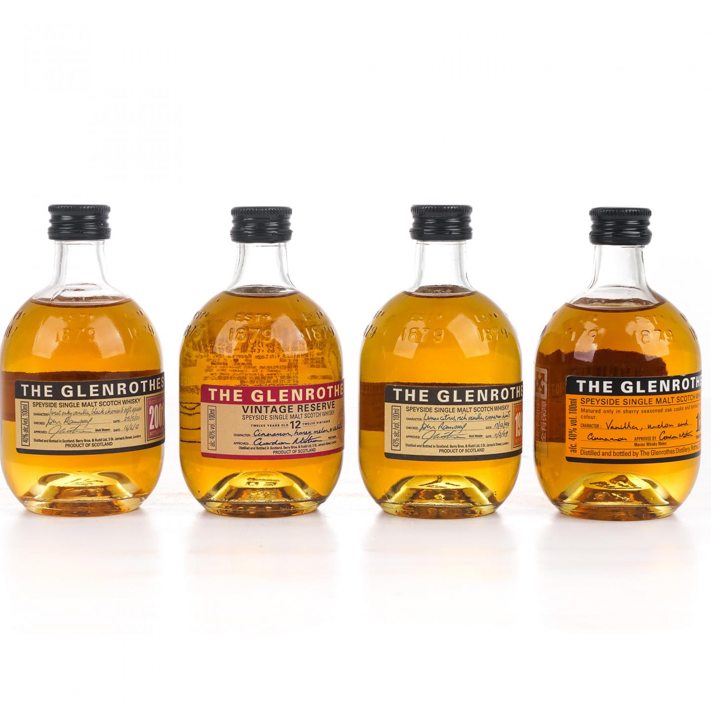 【酒版】Glenrothes 格兰路思 8瓶组*100ml/云顶 12年 瓷瓶37ml