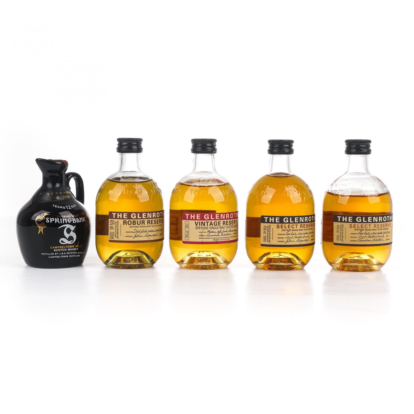 【酒版】Glenrothes 格兰路思 8瓶组*100ml/云顶 12年 瓷瓶37ml