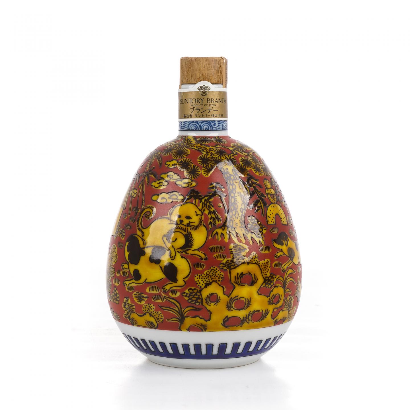 三得利 白兰地 金花标 瓷瓶 600ml