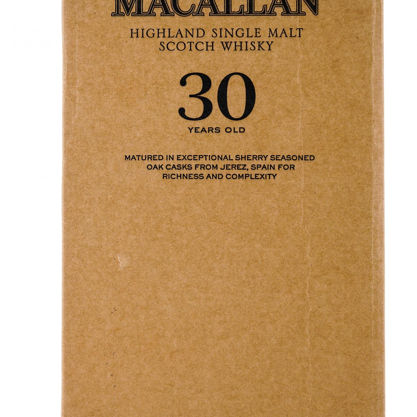 【附X光图】Macallan 麦卡伦 30年 2023 黑腰带 雪莉桶 木礼盒 43%