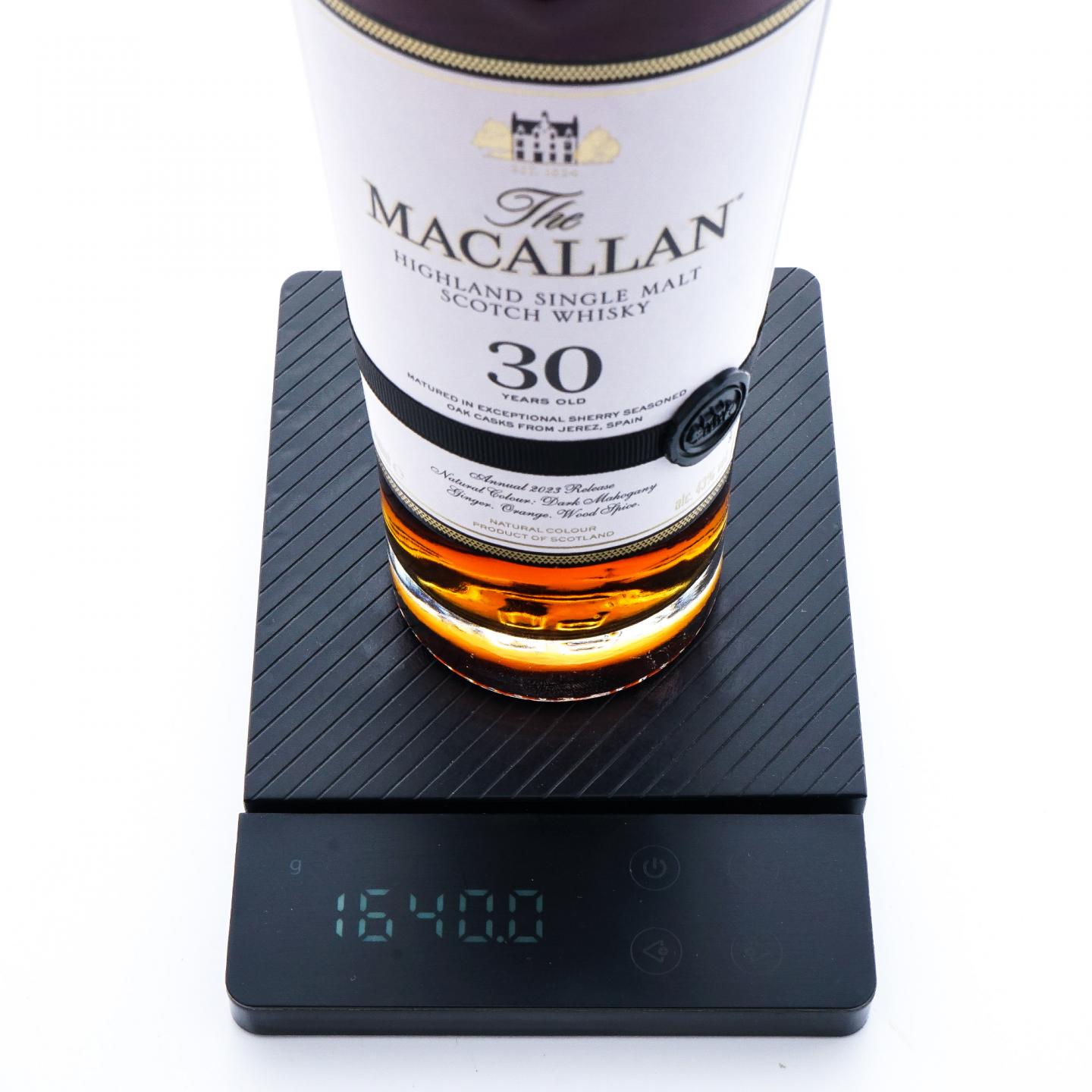 【附X光图】Macallan 麦卡伦 30年 2023 黑腰带 雪莉桶 木礼盒 43%