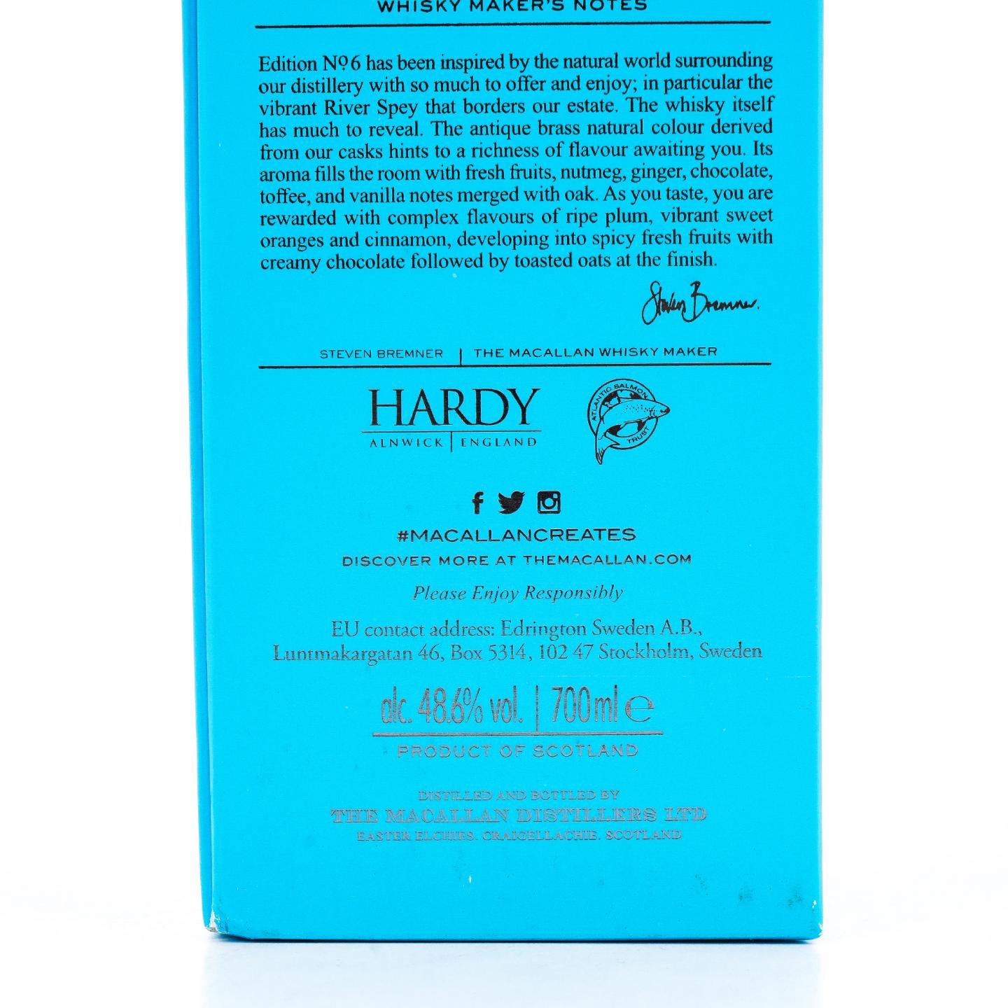 Macallan 麦卡伦 2020 Edition No.6 700ml