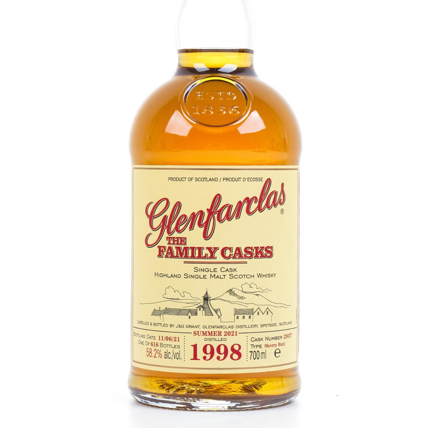 Glenfarclas 格兰花格 1998-2021 家族桶#2937
