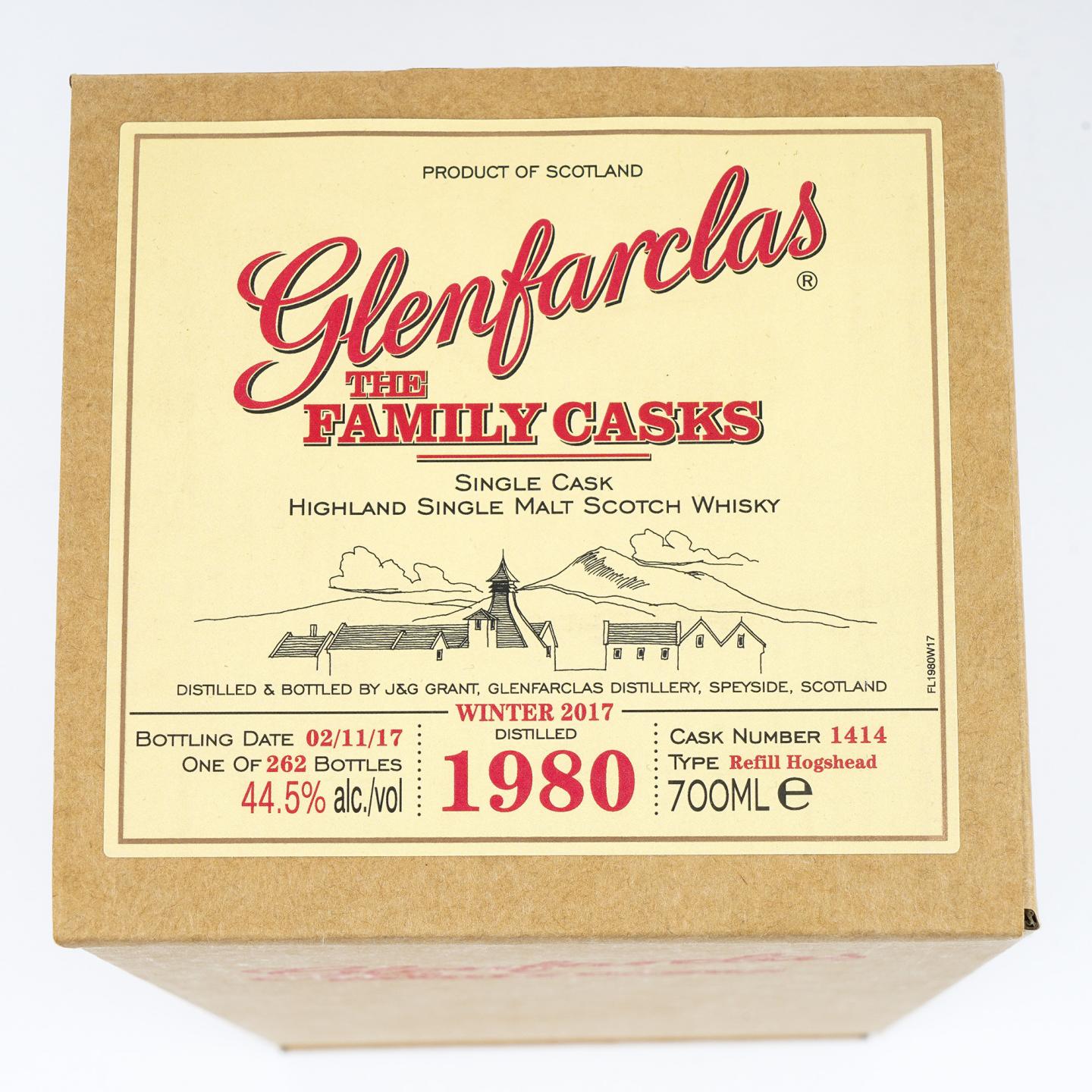 Glenfarclas 格兰花格 1980-2017 家族桶 单桶#1414