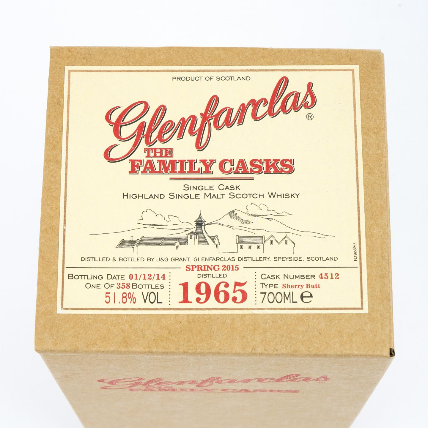 Glenfarclas 格兰花格 1965-2014 家族桶 雪莉单桶#4512