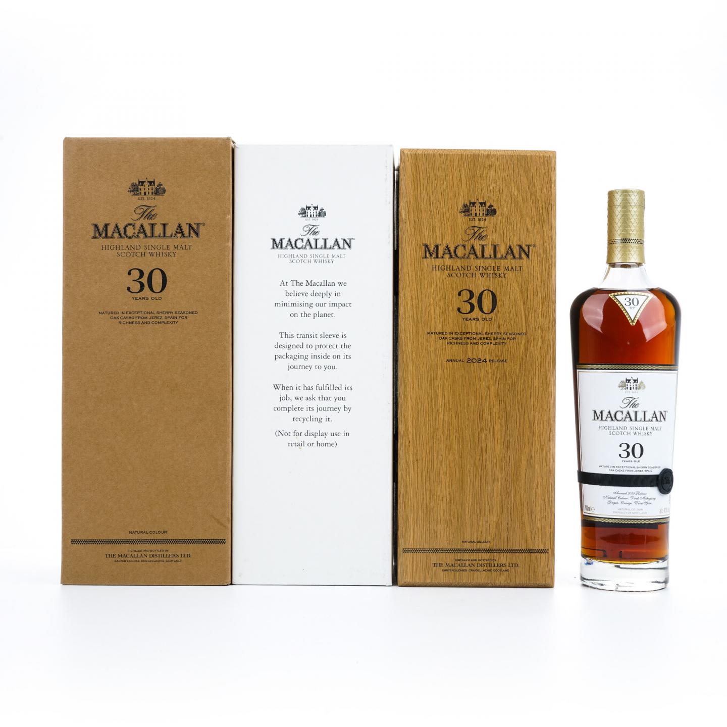 【附X光图】Macallan 麦卡伦 30年 2024 黑腰带