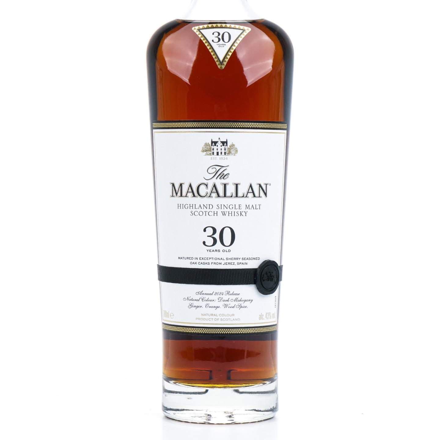 【附X光图】Macallan 麦卡伦 30年 2024 黑腰带