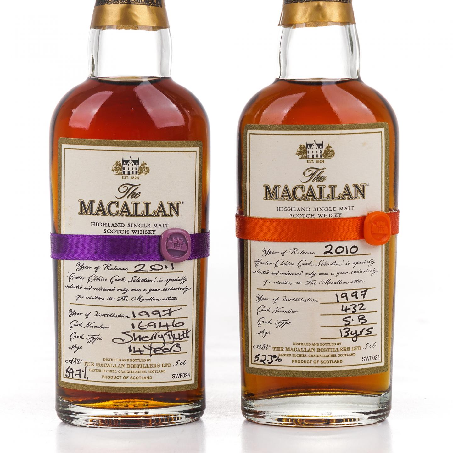 【酒版】Macallan 麦卡伦 13/14年 1997 雪莉桶 50ml*2瓶组