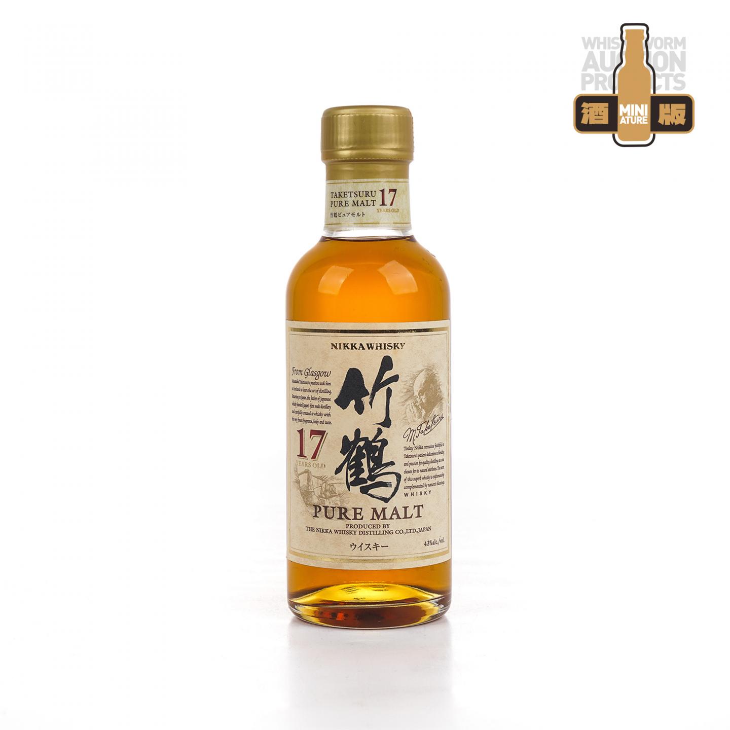 【中样】竹鹤 17年 Pure Malt 180ml