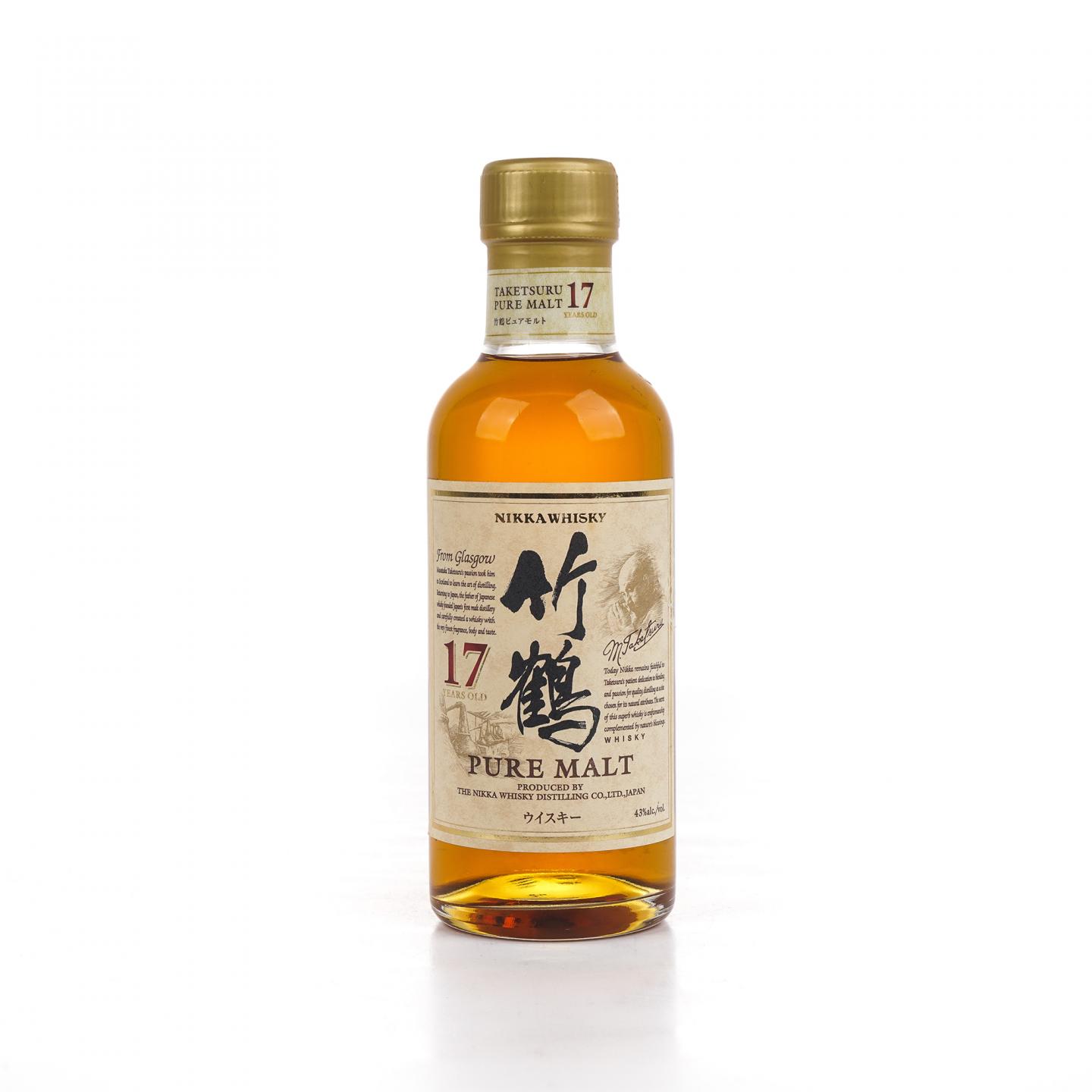 【中样】竹鹤 17年 Pure Malt 180ml