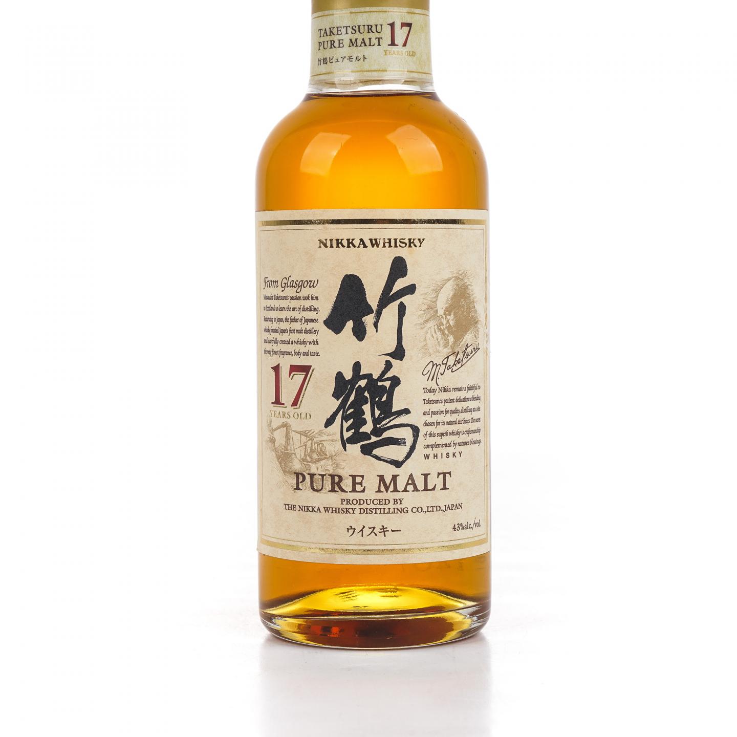 【中样】竹鹤 17年 Pure Malt 180ml