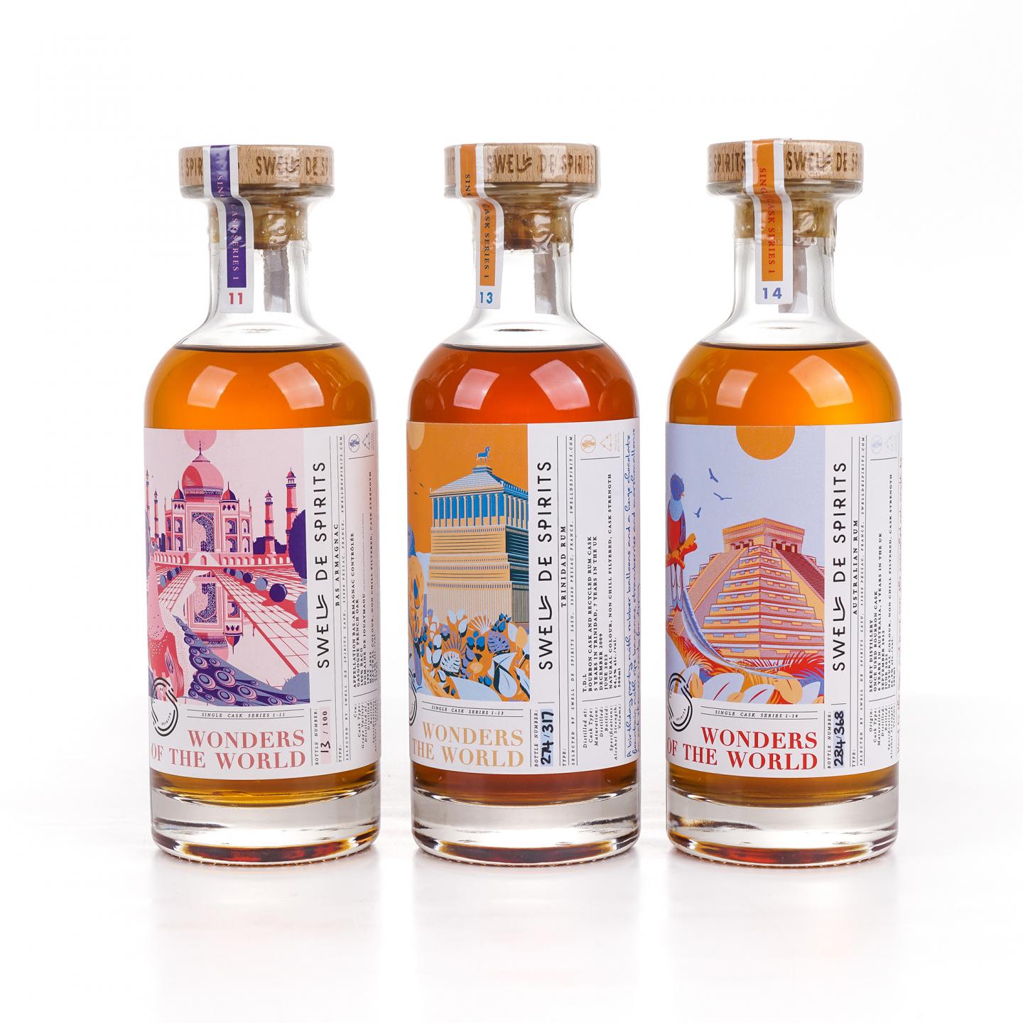 Swell de Spirits 世界奇迹系列 500ml*3瓶组