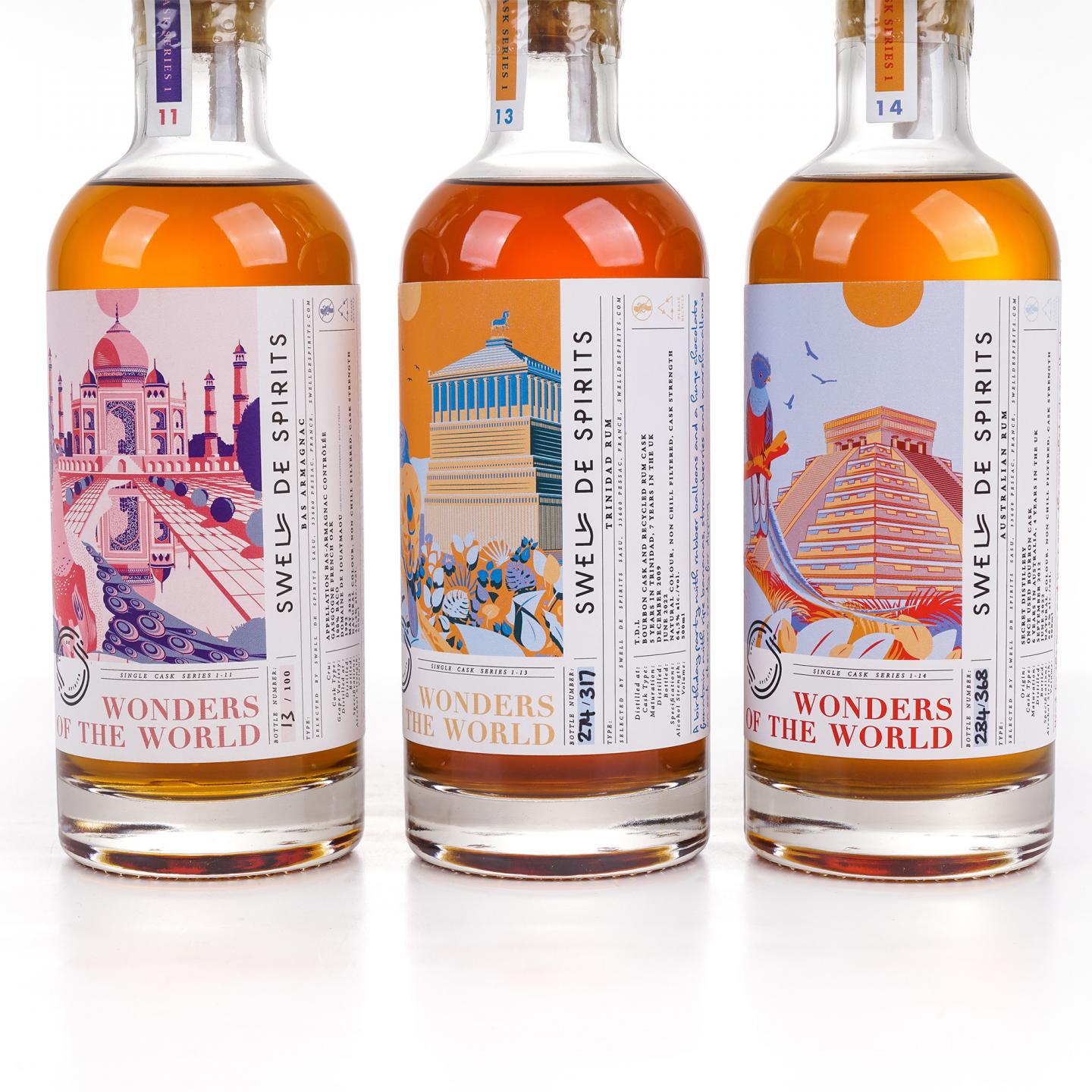 Swell de Spirits 世界奇迹系列 500ml*3瓶组