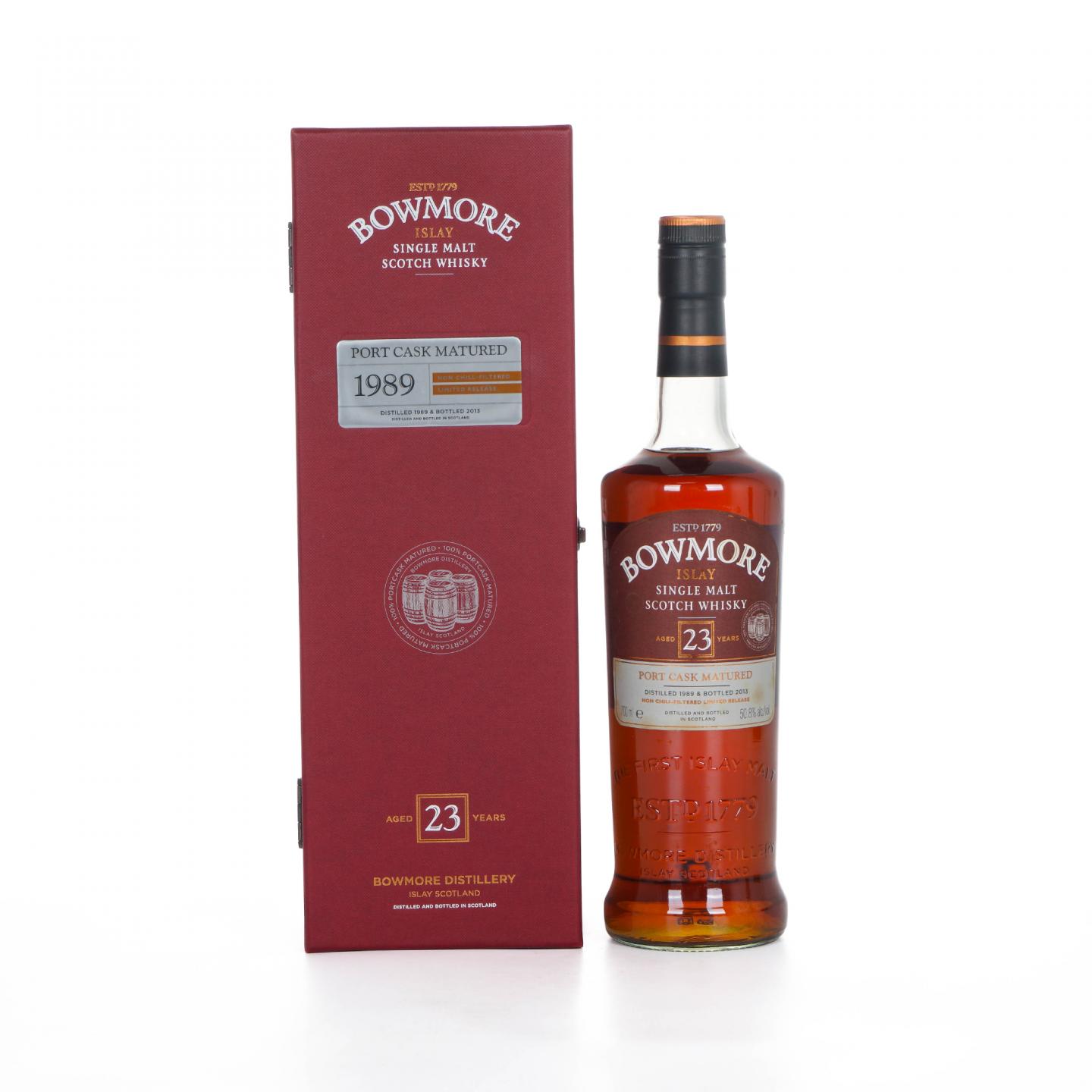 Bowmore 波摩 23年 1989-2013 波特桶 红盒装