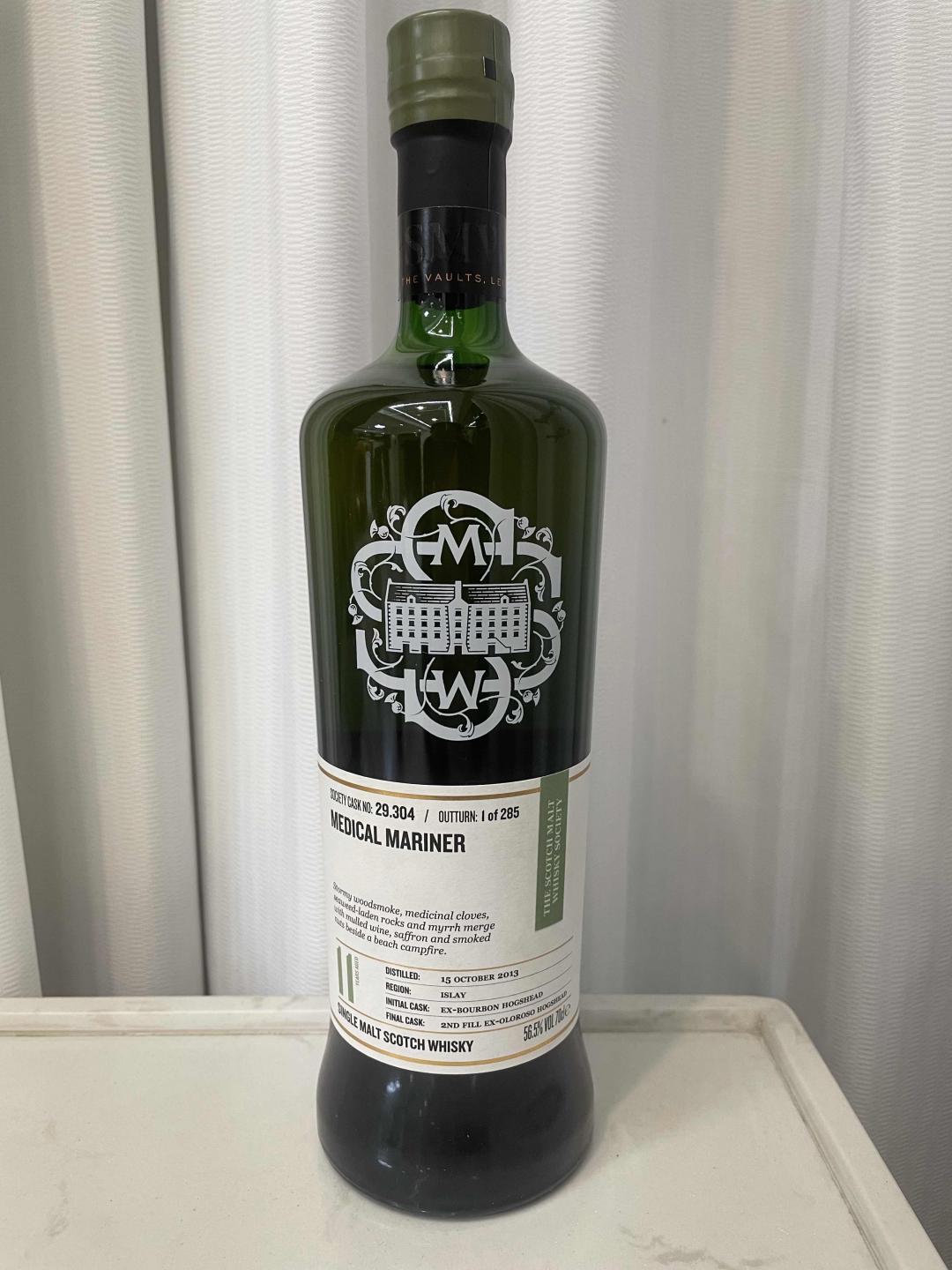 包邮 SMWS 29.304 拉弗格11年二注Oloroso雪莉桶